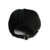 A black hat with a buckle on the back.