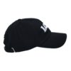 A black hat with the word " love " on it.