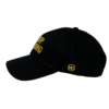 A black hat with the words " keep moving ".