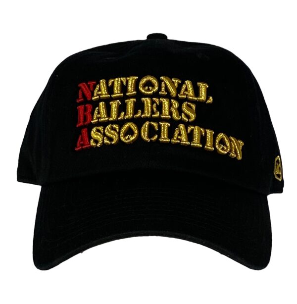 A black hat with the words national ballers association on it.