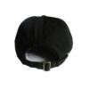 A black hat with a buckle on the back.