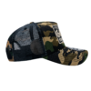 A camo hat with a black mesh back.
