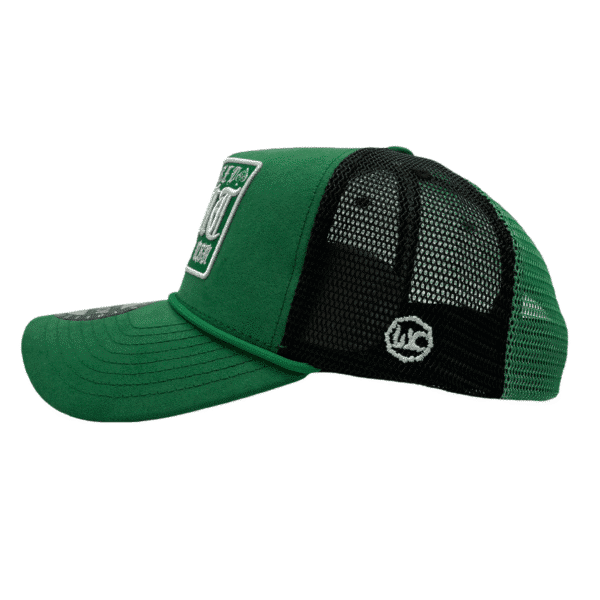 A green and black hat with the words " st. Patrick 's day ".